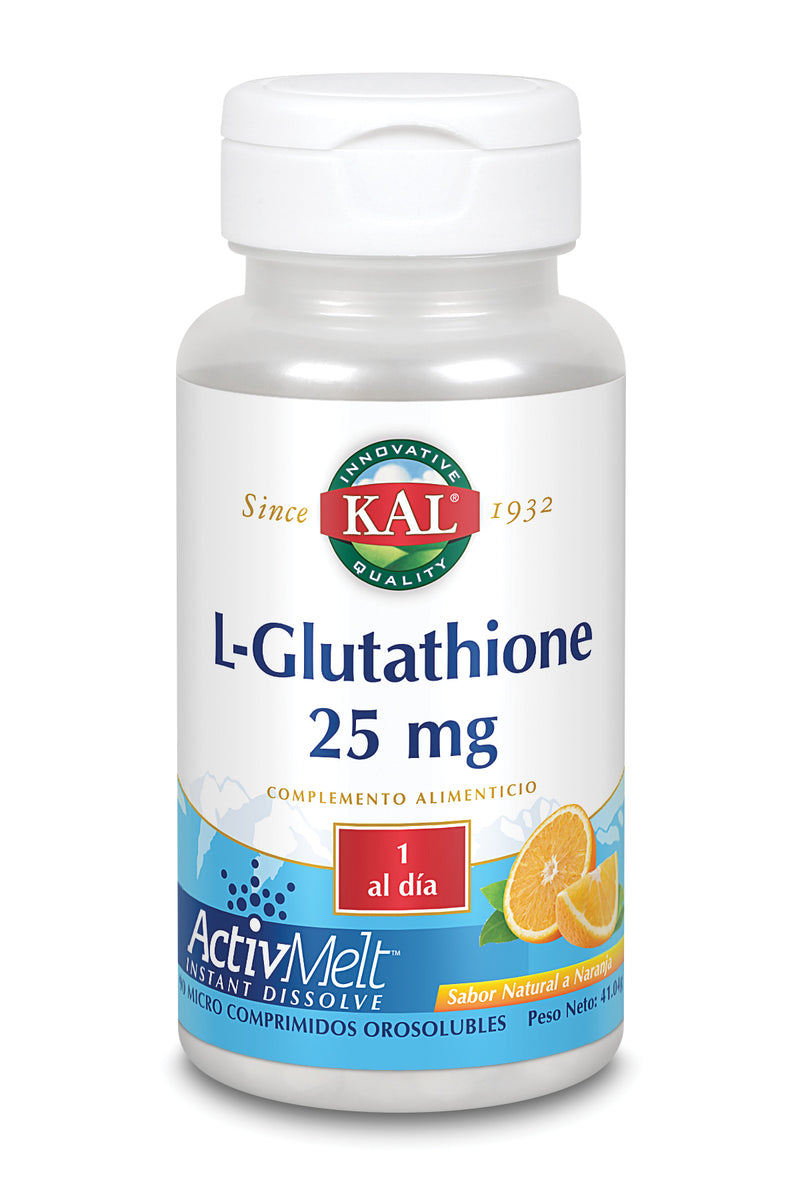 Kal L-Glutation 25 Mg 90 Comp Sublingulaes Naranja